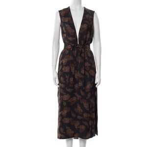 Dries Van Noten Floral Print Long Dress Size 34